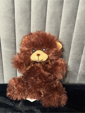 💖4/$25- 🧸 Brown Teddy Bear Plush Stuffed Heart Nose Ribbon Bow Greenbrier Toy